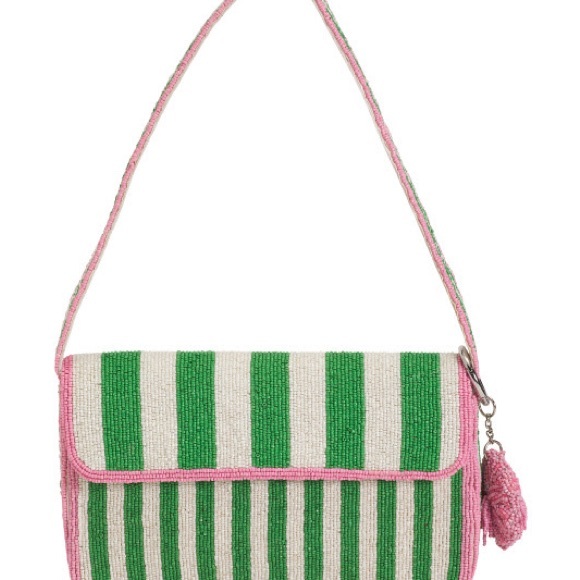 made in india Handbags - Viral Made in India Beaded Yin Yang flap Shoulder Purse